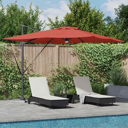 Roma Suncobran Crvena 286 x 284 x 270 cm Aluminij i poliester Cene