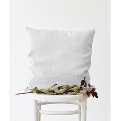 Linen Tales Bela platnena prevleka za okrasno blazino, 45 x 45 cm Cene