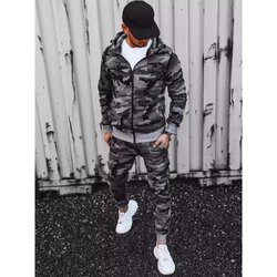 DStreet Dark gray men's camo tracksuit AX0623 Cene