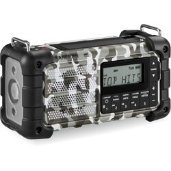 Sangean MMR-99 DAB+ Artic Camo Emergency /Hand Crank /Solar Radio Cene