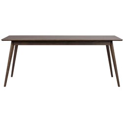 Rowico Temno rjava raztegljiva jedilna miza v hrastovem dekorju 90x190 cm Yumi – Cene
