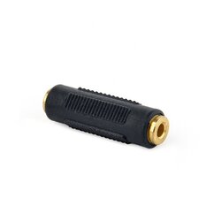 Audio adapter spojnik 3,5mm female stereo to 3,5mm female stereo, GEMBIRD A-3.5FF-01, black Cene