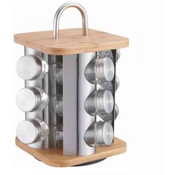 Klausberg KB7554 stalak za začine bambus staklo sa 12 teglica Cene