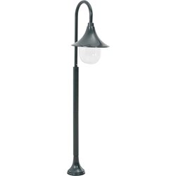 vidaXL vrtna stupna svjetiljka od aluminija E27 120 cm tamnozelena Cijene