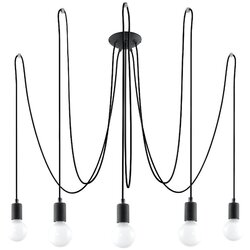 Nice Lamps Črna viseča svetilka 300x300 cm Spider - Nice Lamps Cene