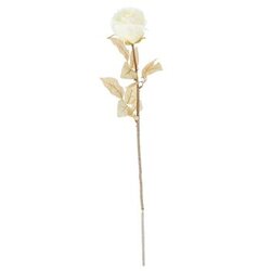 Ruža 69CM ZLATNO BIJELA PVC 77221 Cene