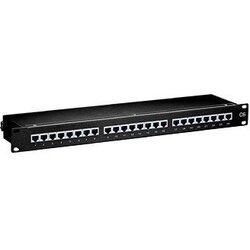 Equip 24-Port Cat.6 Shielded Patch Panel, Black Cene