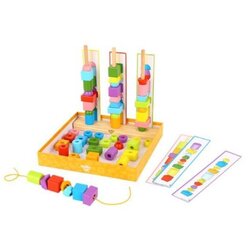 Tooky Toy Lesena igra za razvoj spretnosti pri sortiranju biserov Cene