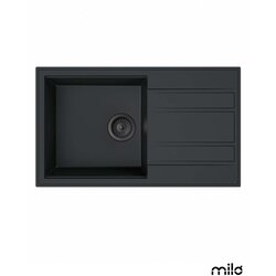 Milo Granitna sudopera Retto 78x46cm Lava stone ø90 Cene