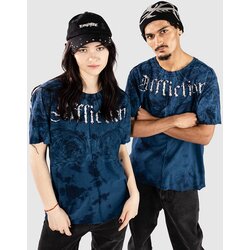Affliction Detail Crew T-shirt aegean blue tea stain Cene