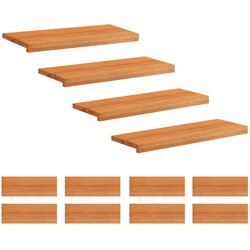Step treads 12 kom. 80 x 30 x 2 cm Svijetlosmeđa Cene