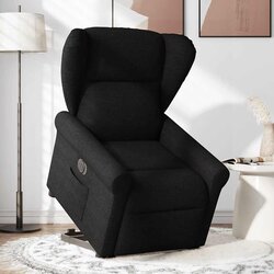 Maison Chic Električni naslanjač - Relax naslanjač s funkcijo vstajanja črn, (22062304) Cene