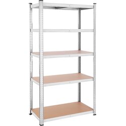 Songmics Polica 50 x 100 x 200 cm bež-srebrna Cijene