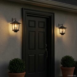 Lampa za zid 2 kom. Crna 19 x 14 x 25 cm Nehrđajući čelik i ABS Cene