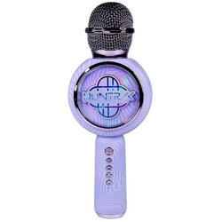 KPop Demon Hunters Popsing LED brezžični karaoke mikrofon Huntrix vijolične barve za PC & mobilne telefone OTL Cene
