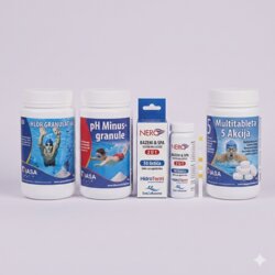  Set hemije za održavanje bazena Standardni Paket, 4 proizvoda Cene