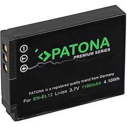 Patona Baterija EN-EL12 za Nikon Coolpix S620 / S640 / S1000 / S8000, 1100 mAh Cene