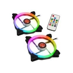 Raijintek IRIS 14 Rainbow RGB LED fans, 2-Part Set incl. Controller - 140mm Cene