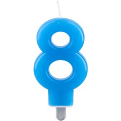 Lucky candle, svećica, plava - odaberite broj Cene