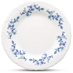 BonBistro Bijeli/plavi porculanski tanjur za serviranje ø 32 cm Retro – Cene