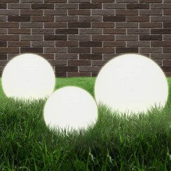 vidaXL LED kuglasta svjetiljka 3 kom 20/30/40 cm PMMA Cijene