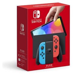 NINTENDO SWITCH OLED Console - Red & Blue Joy-Con Cene