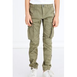 name it Hlače iz tkanine Bamgo 13151735 Zelena Regular Fit Cene