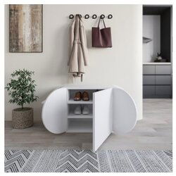 Hanah home cipelarnik pozy shoe bench white Cene