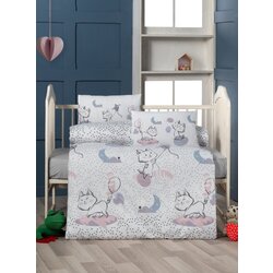 Lessentiel Maison posteljina za bebe Kitten , 100x150cm, Bela Cene