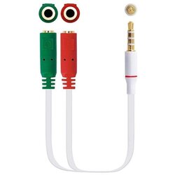 NANOCABLE Avdio adapter Jack 3,5 moški / 2X priključek 3,5 ženski, (21724196) Cene