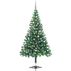 vidaXL umjetno božićno drvce LED s kuglicama 120 cm 230 grana Cijene