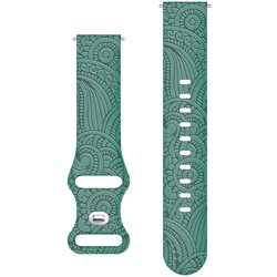 Carven Pattern silikonska narukvica za sat 20mm - Green Cene