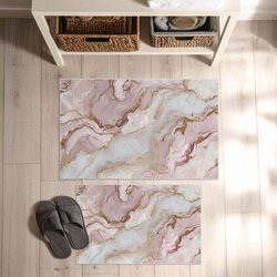 Lessentiel Maison Set prostirki za kupatilo Asr12, 2 dela, roze Cene