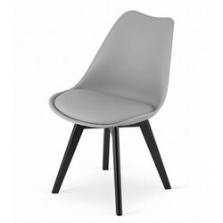 ModernHome MARK stol - sive/črne noge x 4, (22030682) Cene