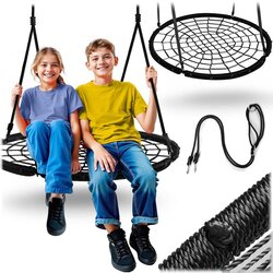 Neo-Sport pletena ljuljačka rodino gnijezdo, 100 cm, crna Cene