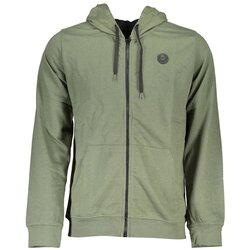 Gianmarco Venturi MEN'S GREEN ZIPPED SWEATSHIRT Cene