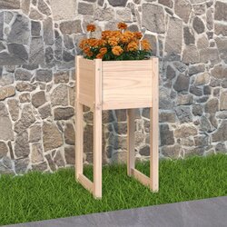vidaXL Visoka greda 40x40x81 cm trdna borovina Cene