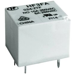 Hongfa Kockast relej HF3FA/024-ZTF, 24 V/DC, maks. 10 A, 30V/DC/277 V/AC Cene
