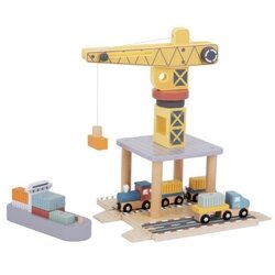 Tooky Toy set drvene dizalice za morsku luku Cene