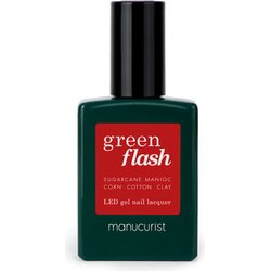 Manucurist green flash gel lak za nohte red & bordeaux - pomegranate Cene