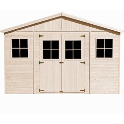Timbela Lesena vrtna hiša - 418x320xH246 cm/11,91 m2 - Vrtna lopa brez podov - M331, (21823604) Cene