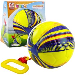 FOAM Ball on a String with a Pull Handle Yellow 14cm Cene