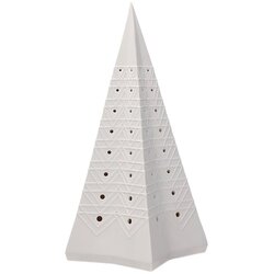 Andrea Fontebasso Okrasno drevesce z led lučko Christmas Superwhite h21cm / topla bela svetloba / porcelan, (20454148) Cene