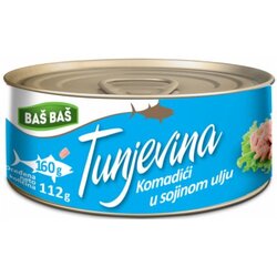 Baš Baš tunjevina komadići u sojinom ulju 160g limenka Cene