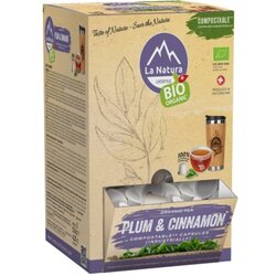 La_Natura_Lifestyle La Natura Lifestyle BIO čaj Šljiva i cimet – dispenzer - 100 kapsula Cene