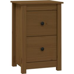 Maison Chic Noćni ormarić boja meda 40x35x61,5 cm od masivne borovine Cene
