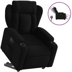 Maison Chic Električni naslanjač - Relax naslanjač s funkcijo vstajanja črn, (22062588) Cene