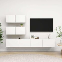  4-dijelni set TV ormarića bijeli od iverice Cijene