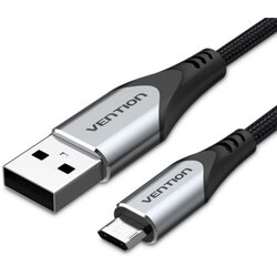 Transmedia Vention USB 2.0 A Male to Micro-B Male Cable 2M Gray Cene