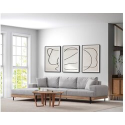 Atelier Del Sofa ugaona garnitura Eti Oak Left Grey Cene